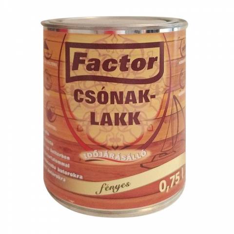 Factor Csónaklakk fényes színtelen 0,75 l