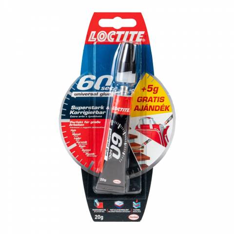 LOCTITE 60SEC UNIVERSAL GLUE 15/20GR 