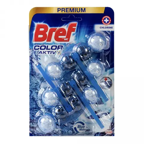 Bref Color Aktív WC-frissítő Chlorine 3x50 g
