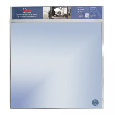 DMS Öntapadó akril tükör falpanel lap LA-4040E 40x40 cm