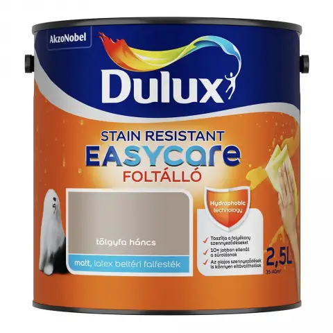 Dulux Easycare foltálló beltéri falfesték tölgyfa háncs 2,5 l