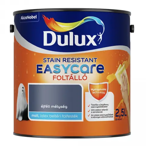 Dulux Easycare Foltálló beltéri falfesték éjféli mélység 2,5 l