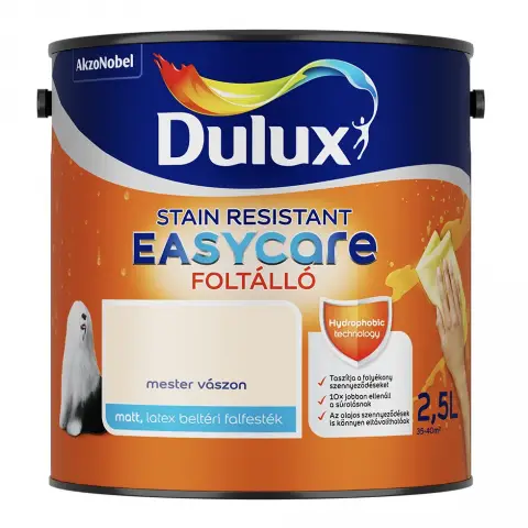 Dulux Easycare Foltálló beltéri falfesték mester vászon 2,5 l