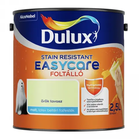 Dulux Easycare foltálló beltéri falfesték örök tavasz 2,5 l