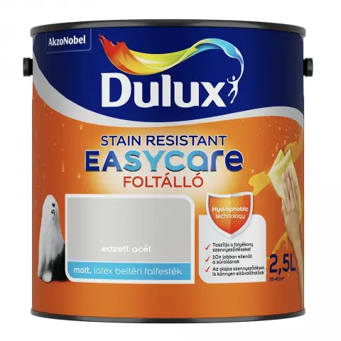 Dulux Easycare Foltálló beltéri falfesték edzett acél 2,5 l