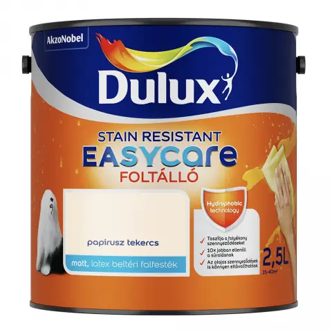 Dulux Easycare foltálló beltéri falfesték papírusz tekercs 2,5 l