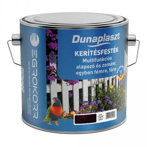 Dunaplaszt Multifunkciós Kerítésfesték bordó-830 2,5 l