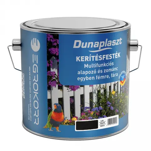 Dunaplaszt Multifunkciós Kerítésfesték barna-CK 2,5 l
