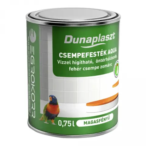 Dunaplaszt Csempefesték Aqua magasfényű fehér 0,75 l