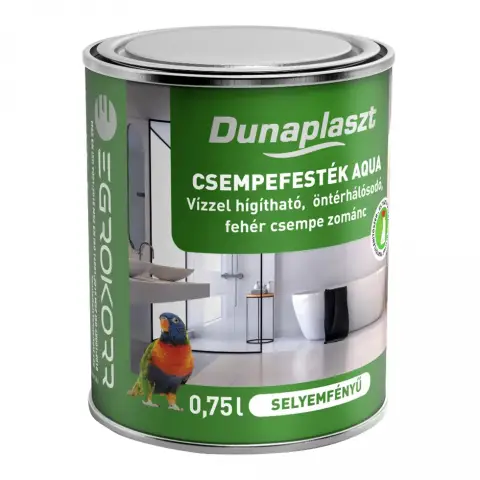 Dunaplaszt Csempefesték Aqua selyemfényű fehér 0,75 l