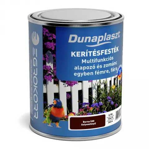 Dunaplaszt Multifunkciós Kerítésfesték barna-500 0,75 l