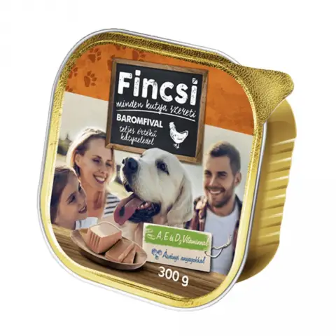 Fincsi Alutálcás kutyaleledel baromfival 300 g