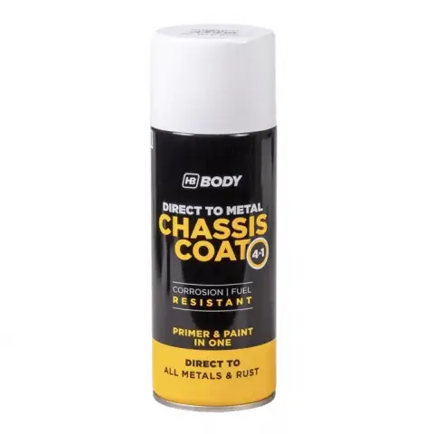 HB Body Chassis Coat 410 korróziógátló 4in1 spray RAL9010 fehér 400 ml