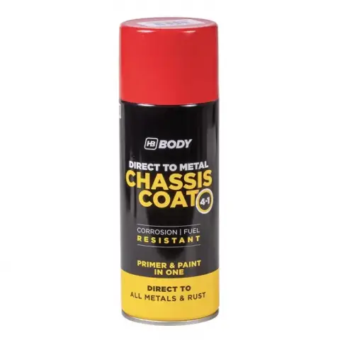 HB Body Chassis Coat 410 korróziógátló 4in1 spray RAL3000 tűzpiros 400 ml