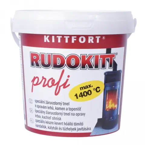 Kittfort Rudokitt hőálló tömítő 1,8 kg