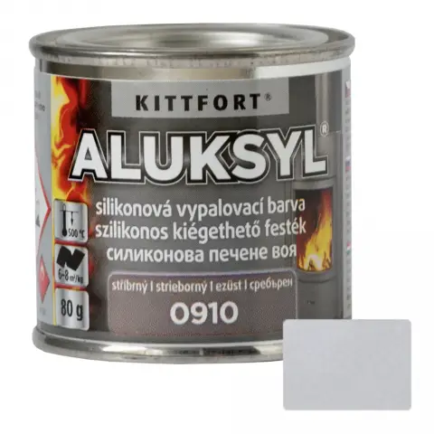 Kittfort Aluksyl szilikonos hőálló festék ezüst 80 g
