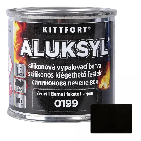 Kittfort Aluksyl szilikonos hőálló festék fekete 80 g