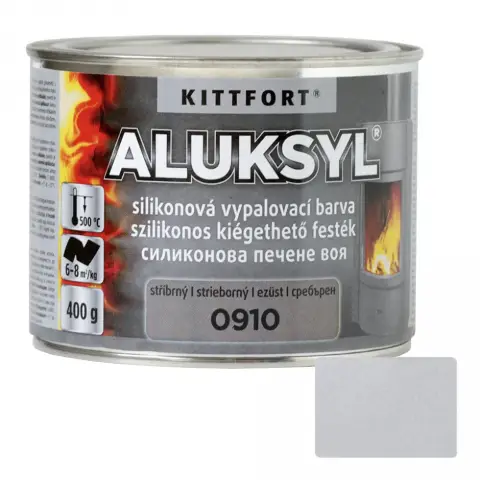 Kittfort Aluksyl szilikonos hőálló festék ezüst 400 g