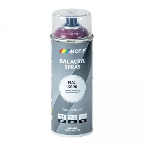 Motip ipari festék spray RAL3005 borvörös 400 ml