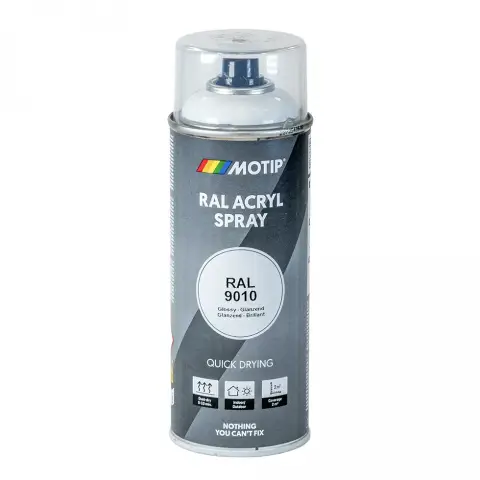 Motip ipari festék spray RAL9010 fehér 400 ml
