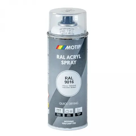 Motip ipari festék spray RAL9016 közlekedési fehér 400 ml
