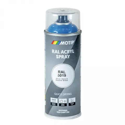 Motip ipari festék spray RAL5019 Capri-kék 400 ml