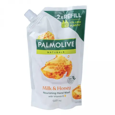 Palmolive folyékony szappan utántöltő tej & méz 500 ml