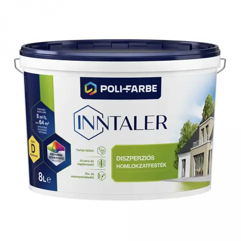 Inntaler diszperziós homlokzatfesték fehér 8 l