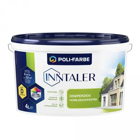 Inntaler diszperziós homlokzatfesték fehér 4 l