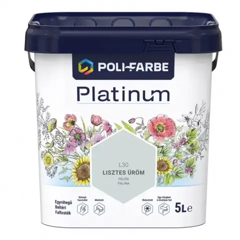 Platinum egyrétegű beltéri falfesték lisztes üröm 5 l