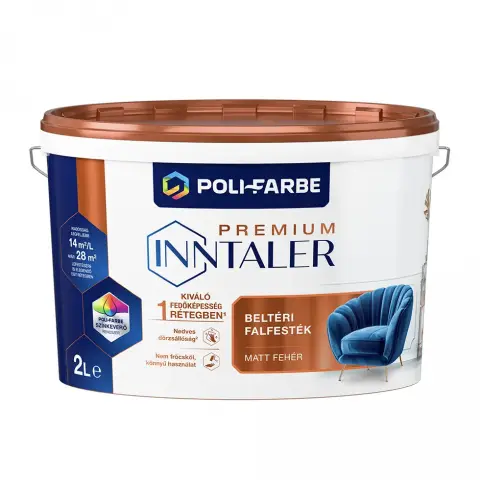 Inntaler Prémium latex beltéri falfesték fehér 2 l
