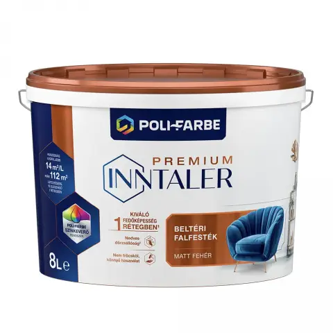 Inntaler Prémium latex beltéri falfesték fehér 8 l