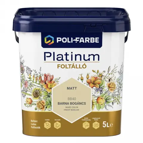 Platinum Foltálló falfesték barna bogáncs 5 l
