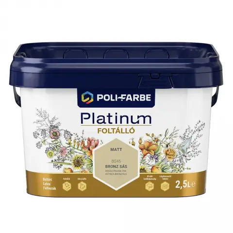 Platinum Foltálló falfesték bronz sás 2,5 l