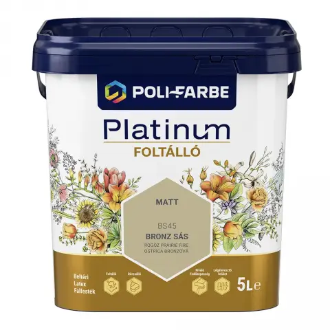 Platinum Foltálló falfesték bronz sás 5 l
