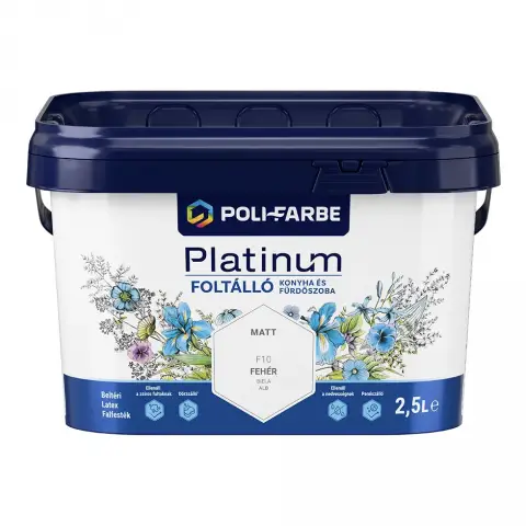 Platinum Foltálló Konyha és Fürdőszoba falfesték fehér 2,5 l