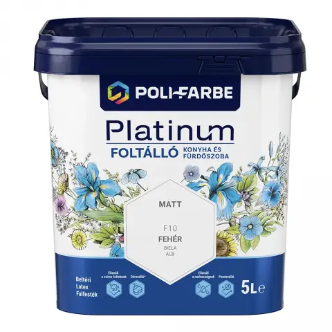 Platinum Foltálló Konyha és Fürdőszoba falfesték fehér 5 l