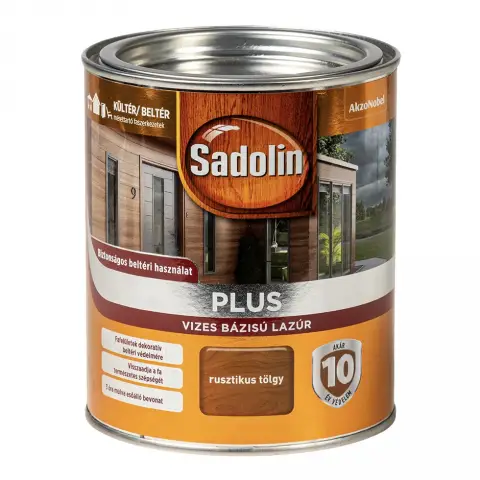 Sadolin Plus vizes bázisú lazúr rusztikus tölgy 0,75 l