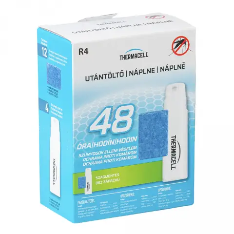Thermacell szúnyogriasztó utántöltő R-4 patron és lapka 48 órás