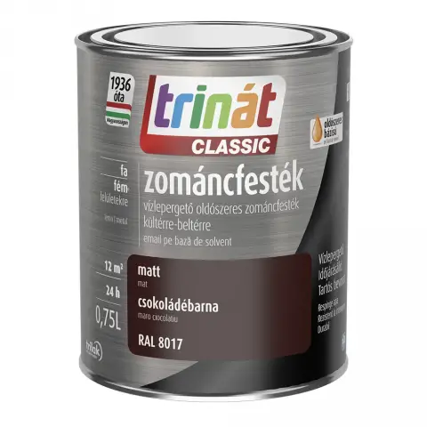 Trinát Classic zománcfesték matt RAL8017 csokoládébarna 0,75 l