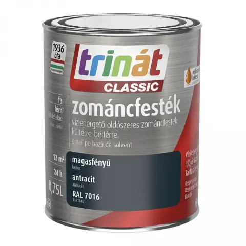 Trinát Classic zománcfesték magasfényű RAL7016 antracitszürke 0,75 l