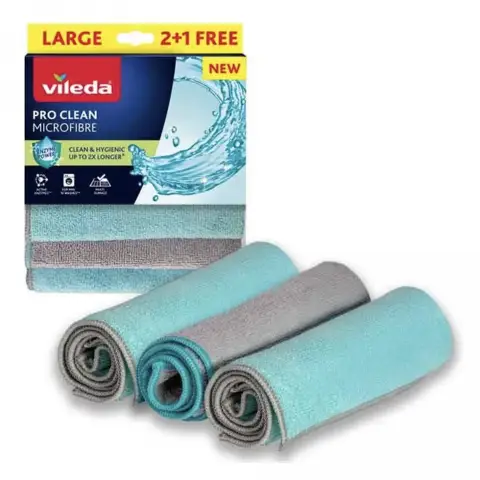 Vileda Pro Clean mikroszálas törlőkendő 3 db