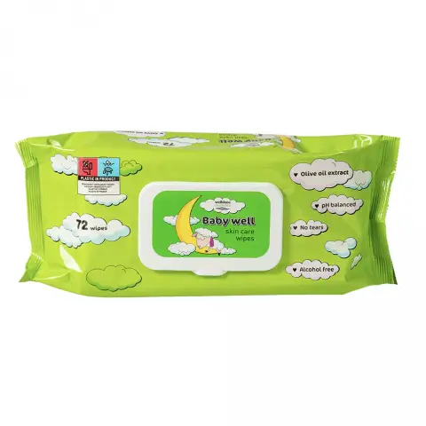 Well Done Baby Well nedves törlőkendő Olive Oil 72 db
